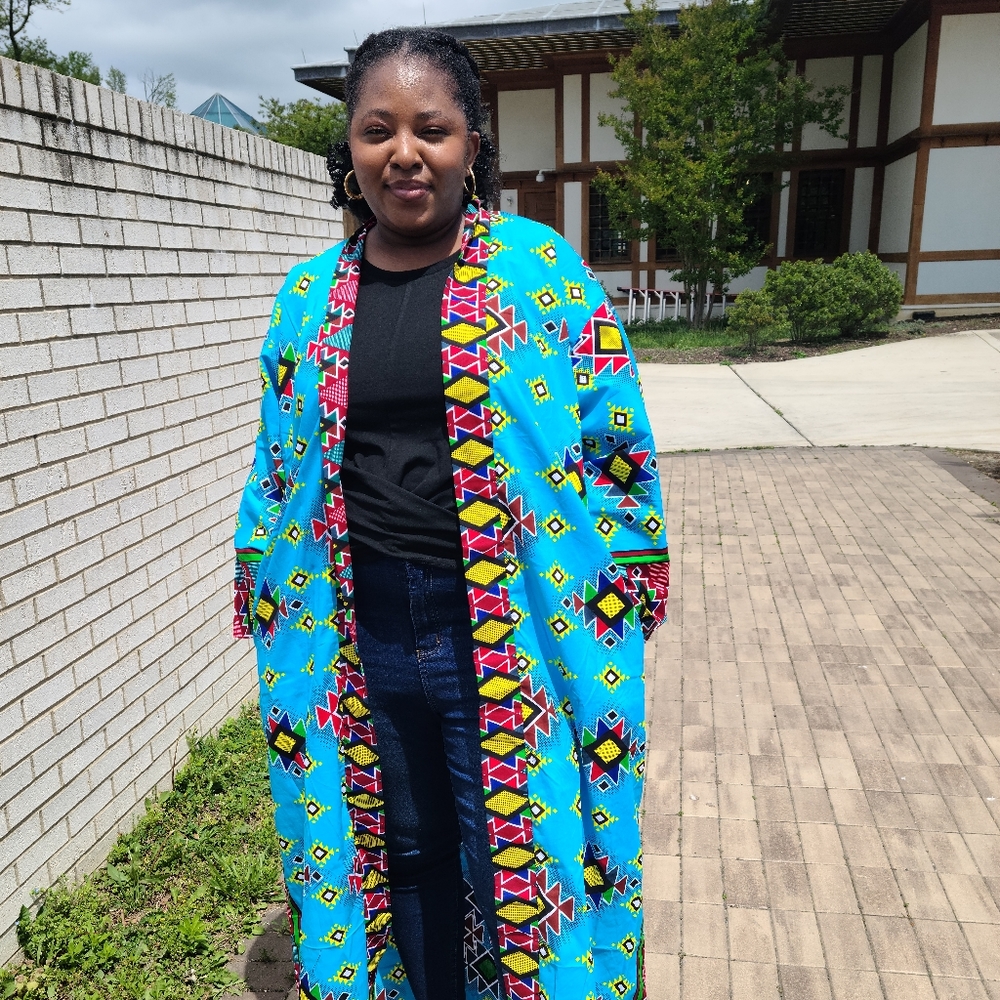 Bestselling African print duster for women